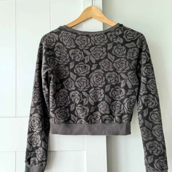 Abercrombie & Fitch Floral Cropped Sweatshirter – Size XS - Picture 4 of 4